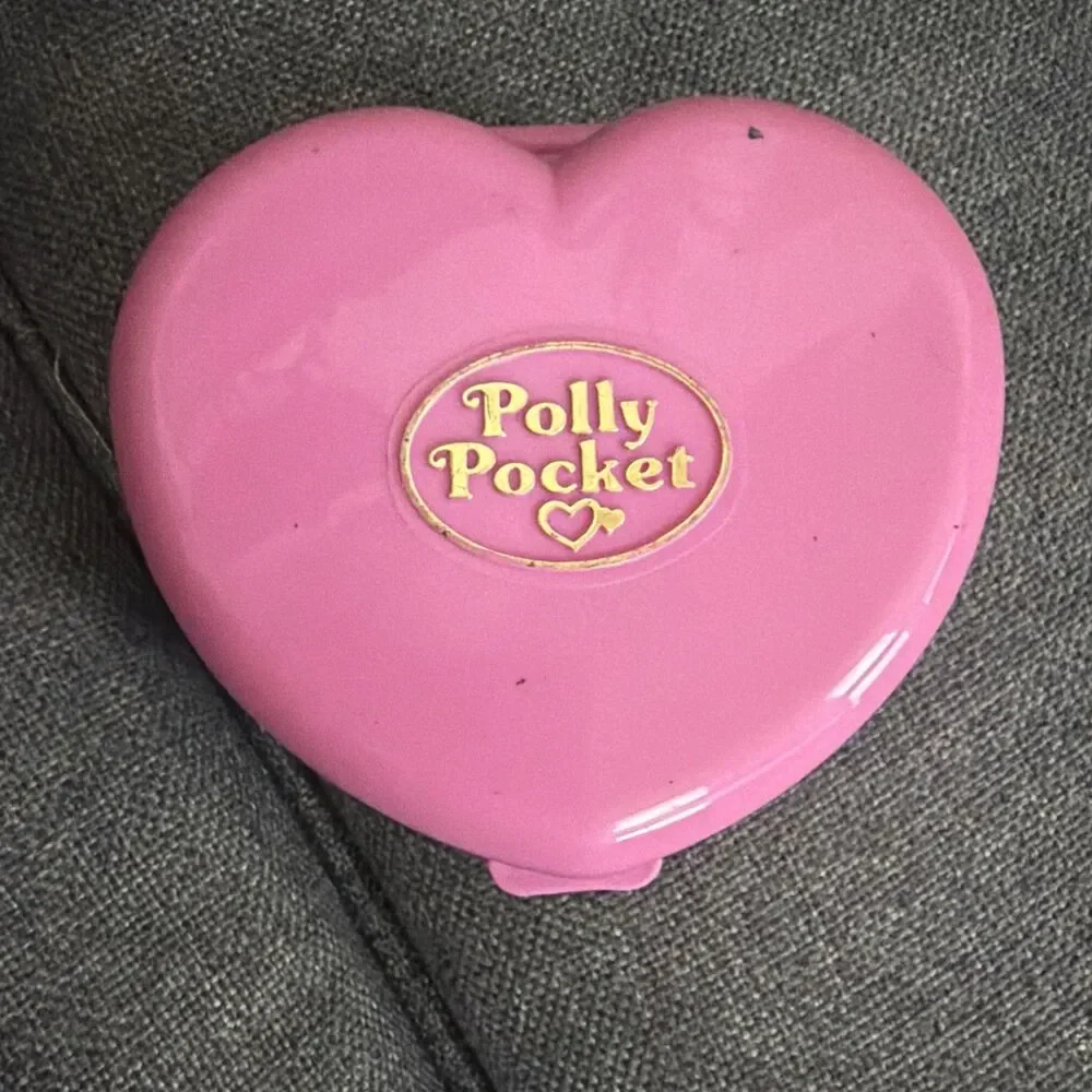 Bluebird Pin Polly Pocket Starlight Castle Heart Compact Only 1992 Vintage